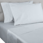 Nestwell Pima Cotton Sateen 500-Thread-Count Twin Sheet Set in Blue Fog (Retail Price $70)