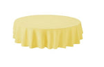 Simply Essential Solid Windowpane 90-Inch Round Tablecloth in Yellow