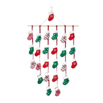Fabric Stocking Hanging Christmas Advent Garland - Wondershop