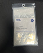 Simply Essential 54-Inch X 78-Inch Lightweight PEVA Shower Curtain Liner in Clear