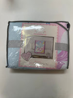 Born Loved 2 Piece Crib Bedding Set Pink Unicorn NWT 1 Comforter 1 Plush Baby Blanket