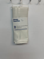 Simply Essential Solid Windowpane Napkins in Yellow (Set of 2)