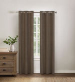 Wamsutta Collective Asher Chambray 63-Inch Blackout Curtain Panel in Taupe (Single)