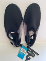 Aqua Shoes with Drawstring - Black/Grey - Size M (9) (Retail Price $24)