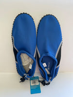 Aqua Shoes with Drawstring - Blue/Black - Size L (10) (Retail Price $24)