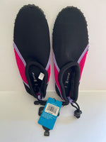 Aqua Shoes with Drawstring - Black/Pink - Size S (5/6) (Retail Price $24)