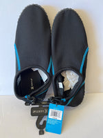 Aqua Shoes with Drawstring - Black/Blue - Size XL (11) (Retail Price $24)