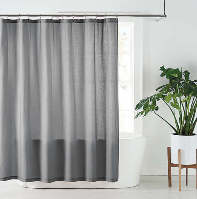 Nestwell Hemp Shower Curtain - Gray 72in x 72in (Retail Price $45)