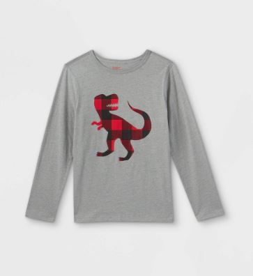 Boys' Adaptive Dinosaur Long Sleeve Graphic T-Shirt - Cat & Jack™