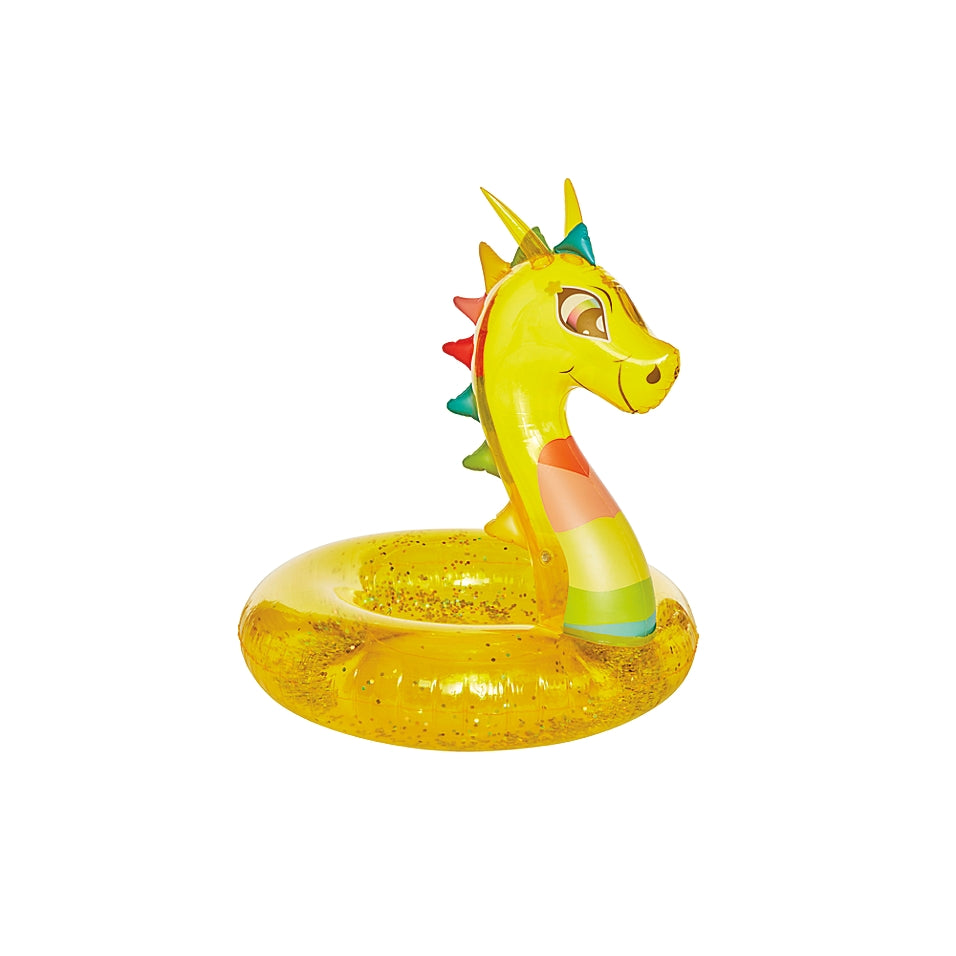 H for Happy Glitter Dragon Inflatable Pool Tube (Retail Price $14.99)