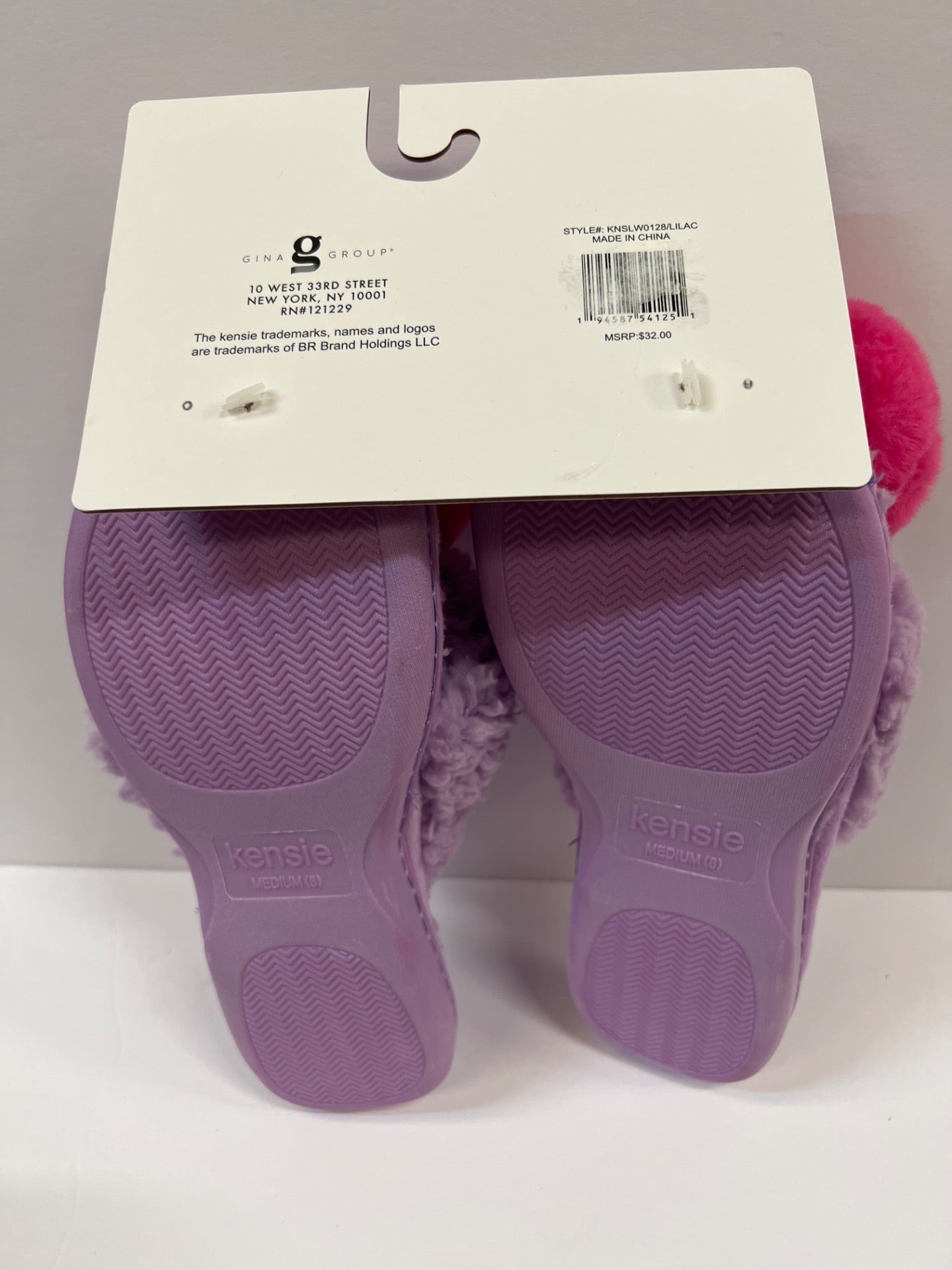 Kensie Women Memory Slippers - Purple/Pink - Size 8 (Retail Price $32)