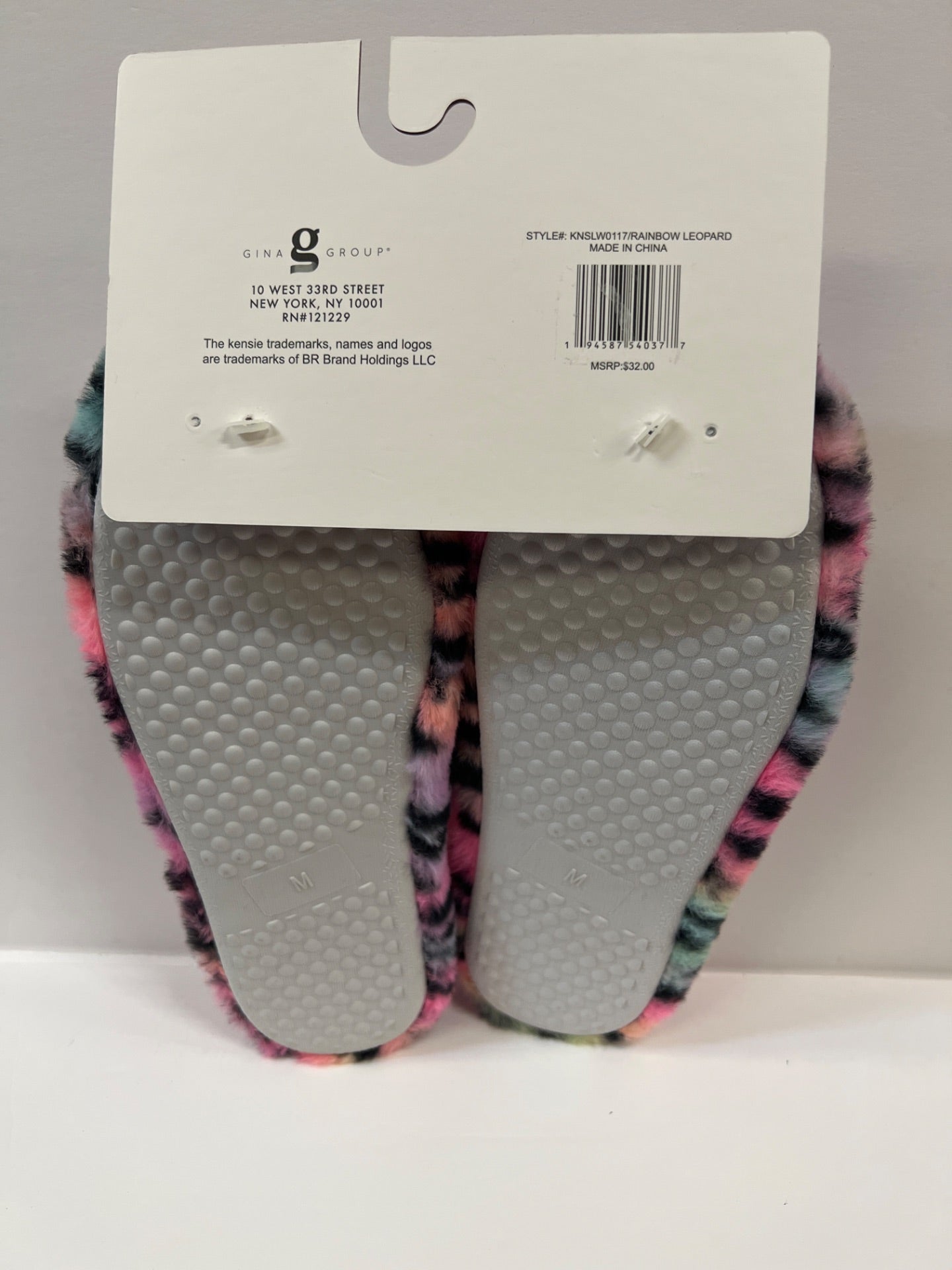 Kensie Women Memory Slippers - Leopard multi color - Size 8 (Retail Price $32)