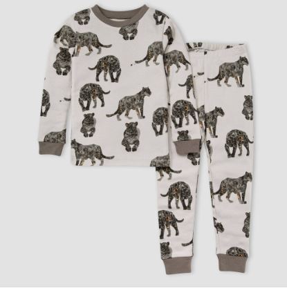 Burt's Bees Baby® Boys' 2pc Panthers Organic Cotton Long Sleeve Pajama Set -