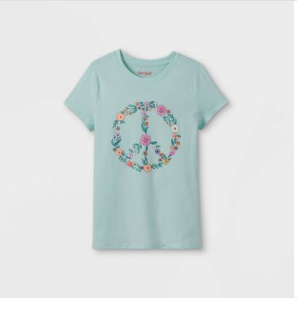 Girl' 'Peace Flower' Graphic T-hirt - Cat & Jack™