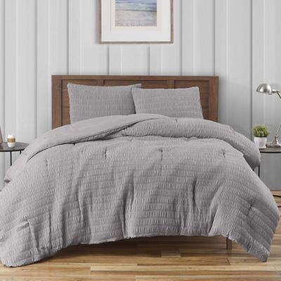 Crinkle 2-Piece Twin Comforter Set in Grey (Retail Price $82.99)