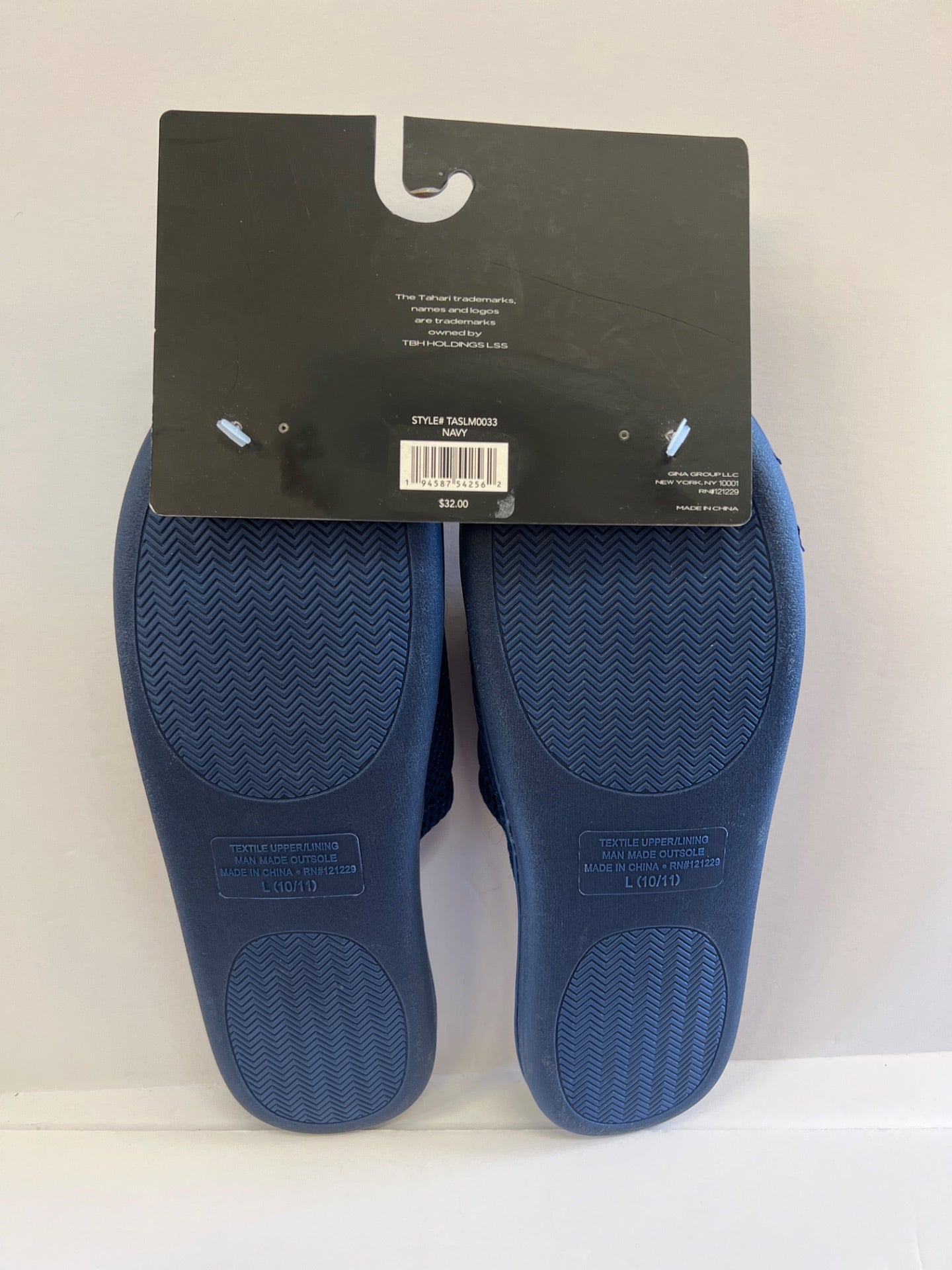 Tahari Memory Foam Slippers - Color: Nave,  Size L (10/11) (Retail Price $32)