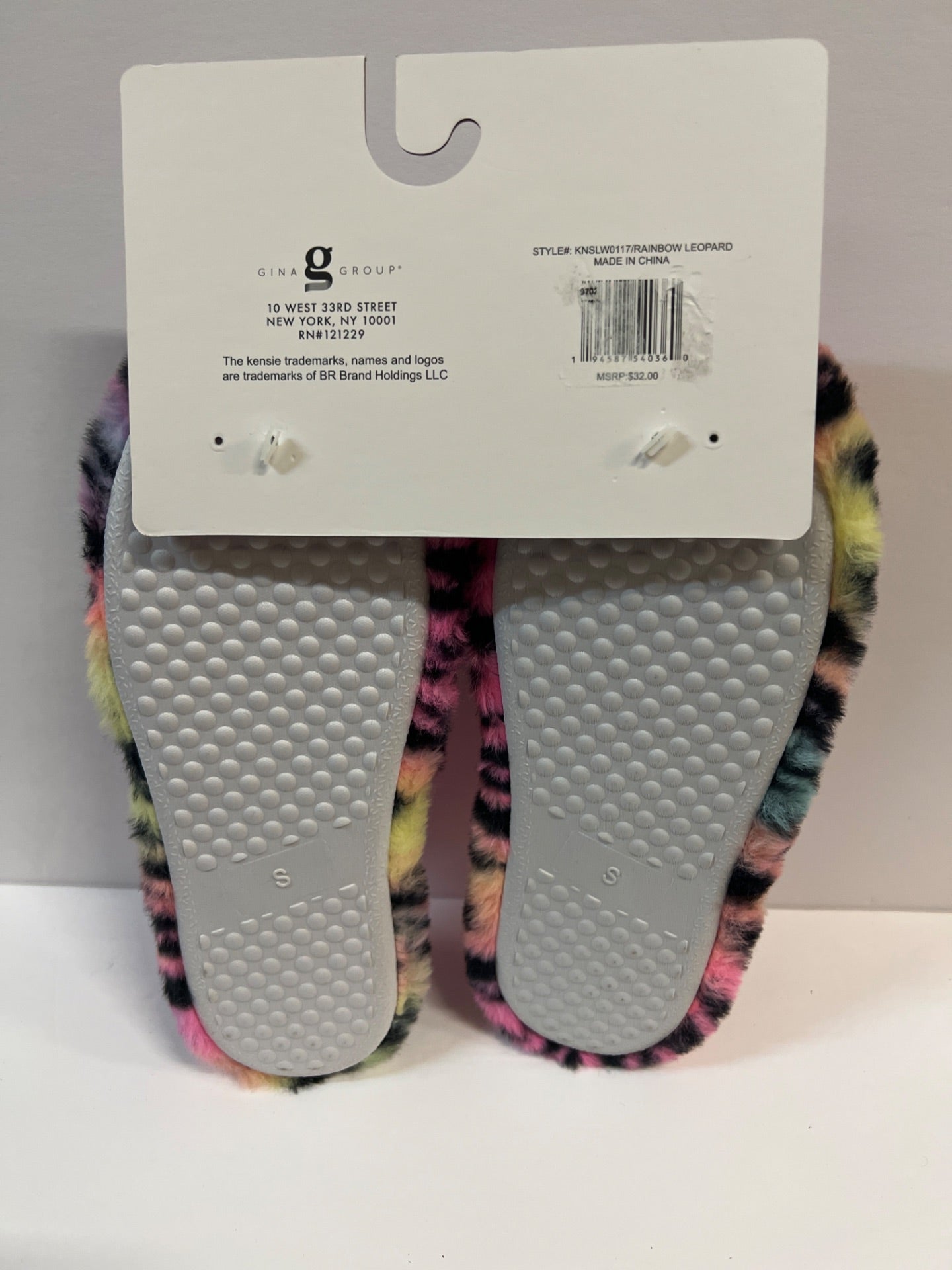 Kensie Women Memory Slippers - Leopard multi color - Size 6/7 (Retail Price $32)