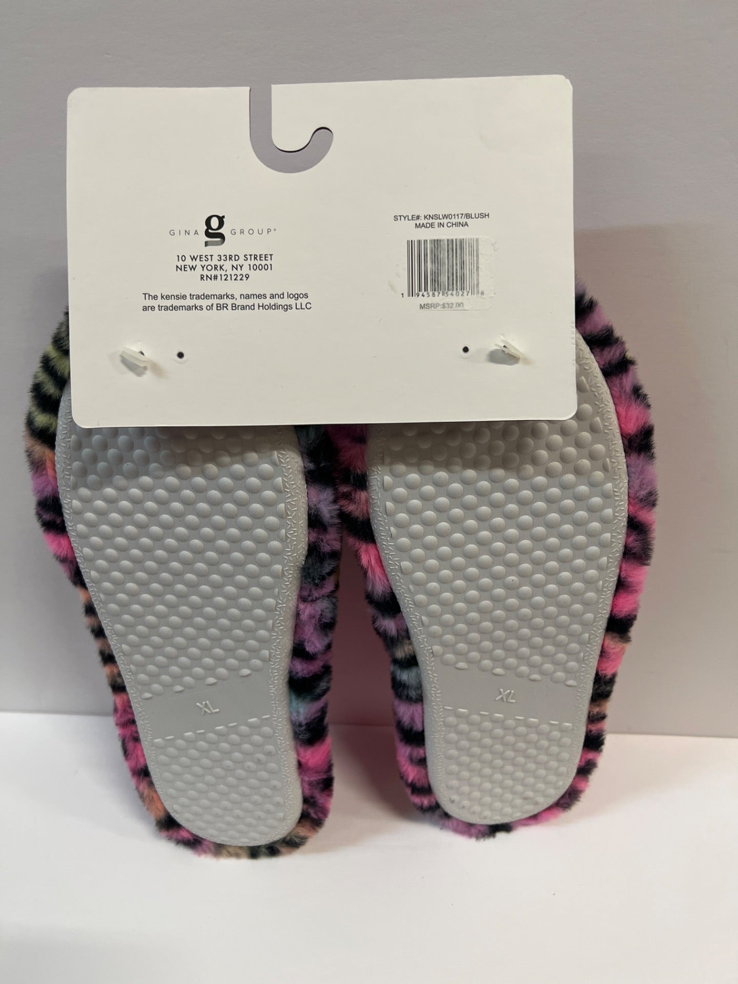 Kensie Women Memory Slippers - Leopard multi color - Size 10/11 (Retail Price $32)