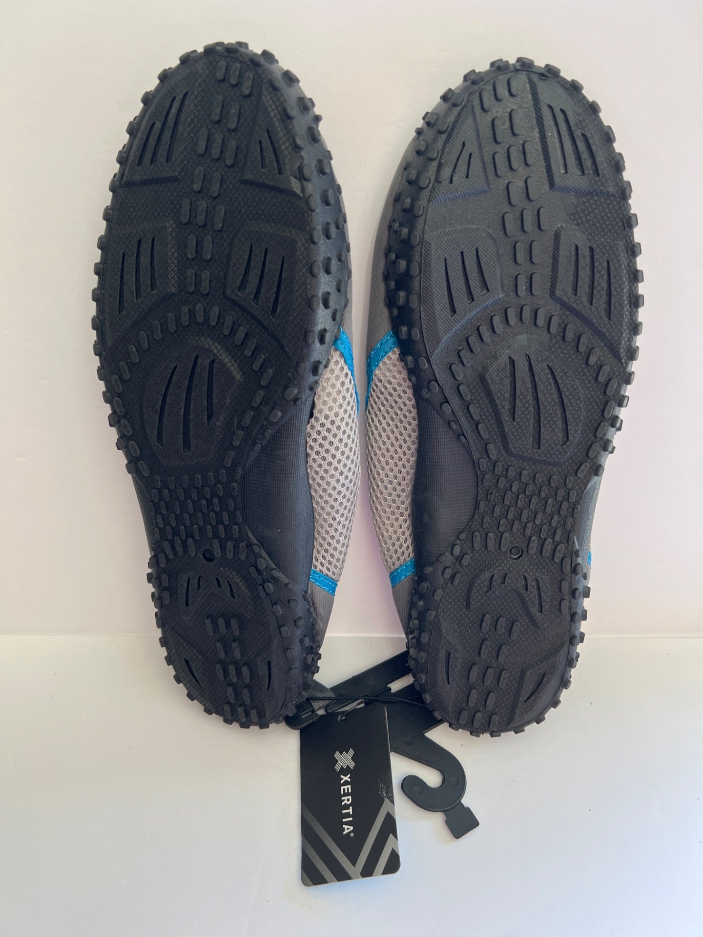 Aqua Shoes with Drawstring - Grey/Blue - Size L (10) (Retail Price $24)