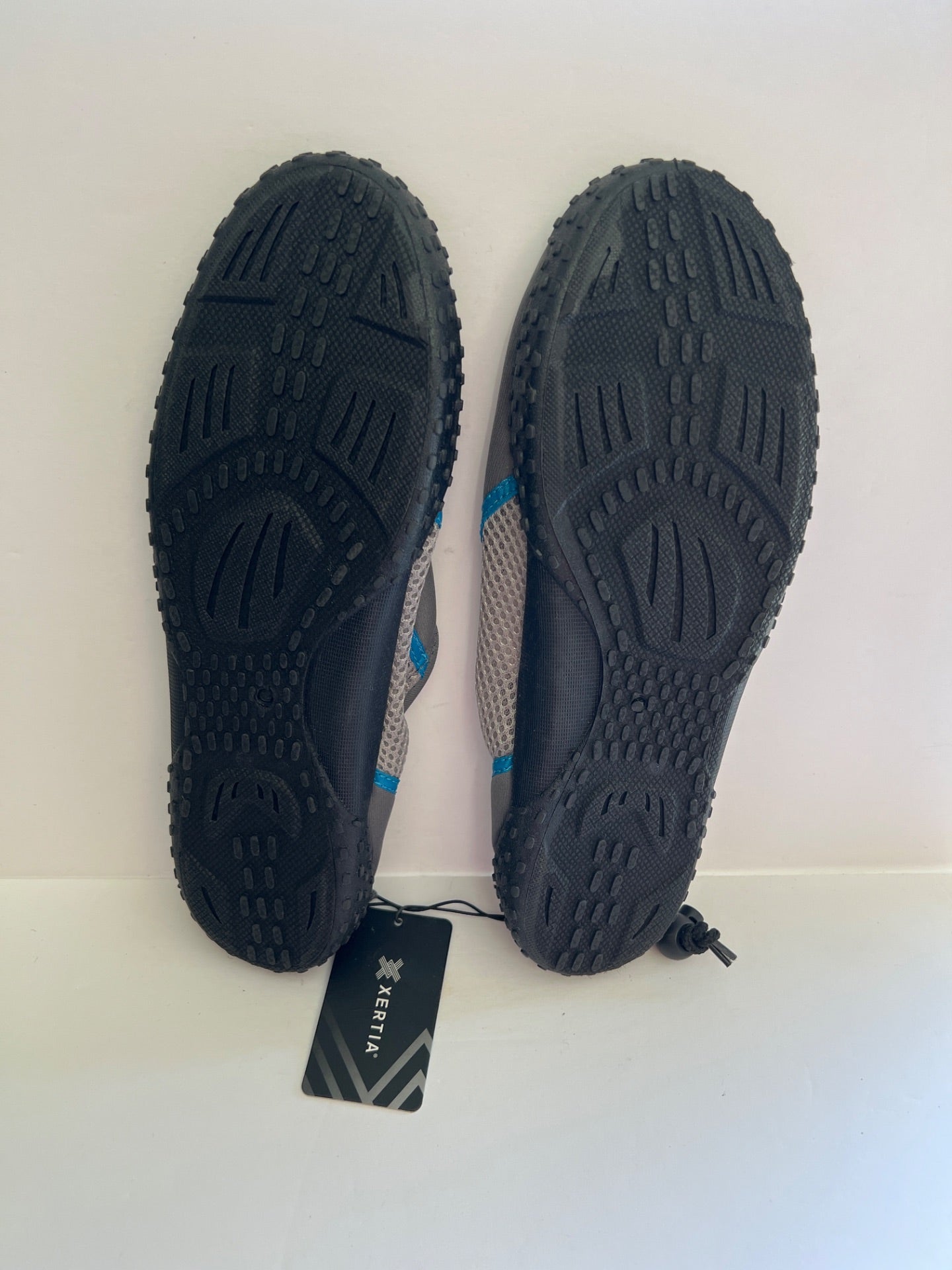 Aqua Shoes with Drawstring - Grey/Blue - Size M (9) (Retail Price $24)