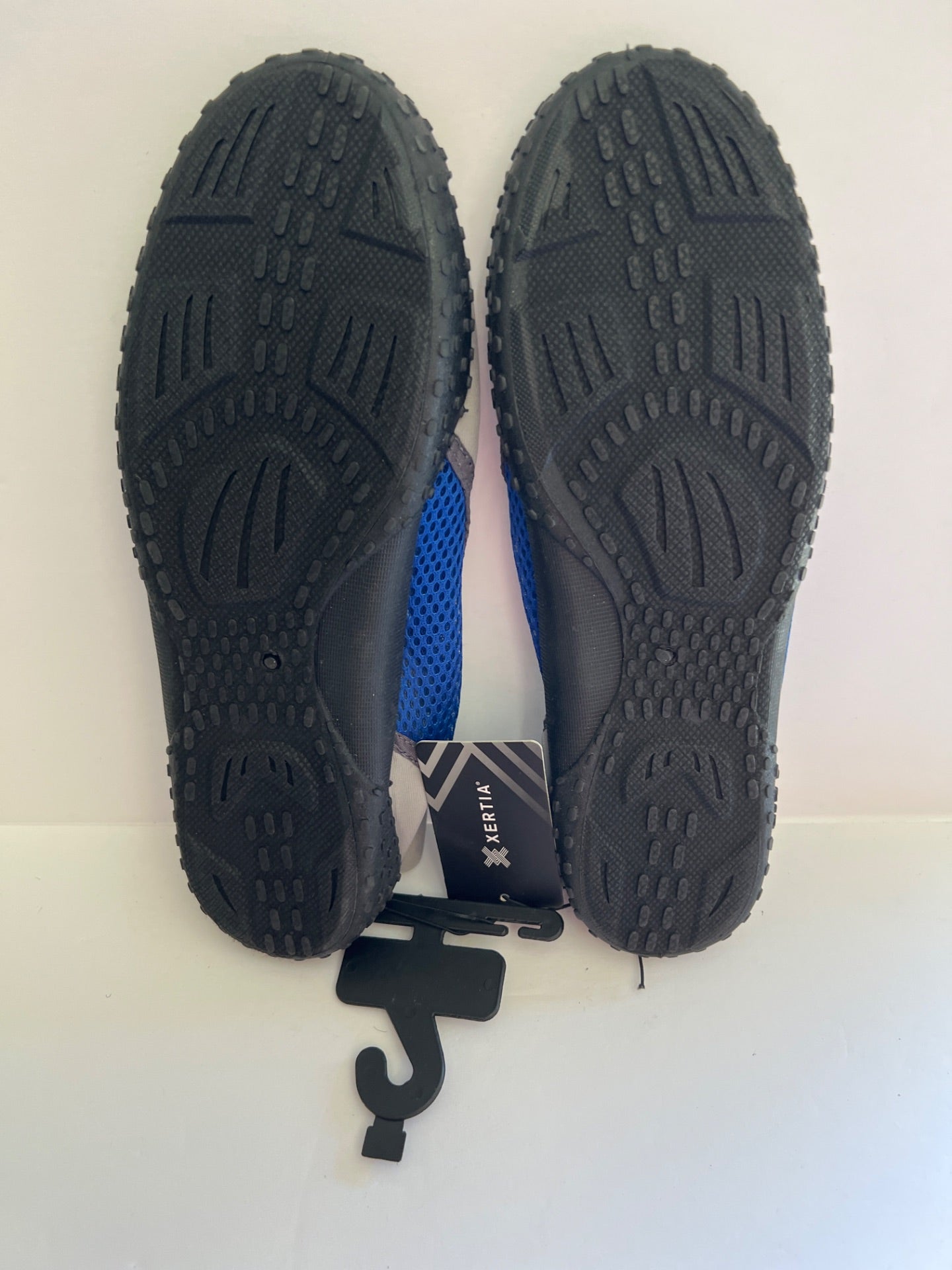 Aqua Shoes with Drawstring - Grey/Dark Blue - Size M (9) (Retail Price $24)