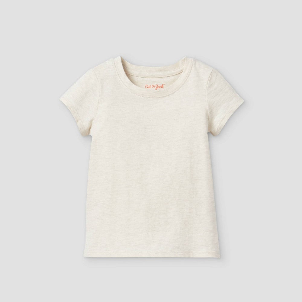 Cat & Jack - Ivory Short Sleeves Shirt - 2T