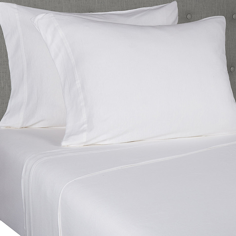 Simply Essential Jersey Standard/queen Pillowcases in White (Set of 2) (Retail Price $9.99)