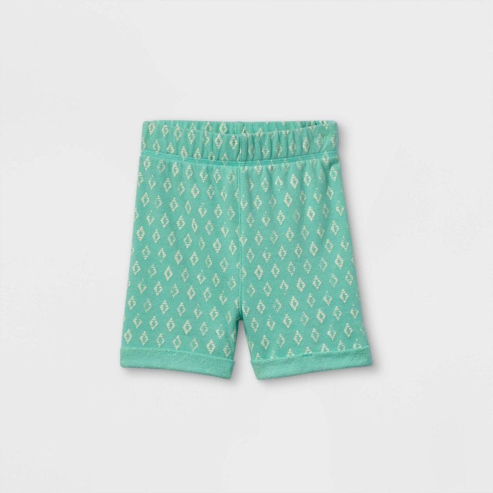 Infant Diamond Pull-On Shorts - art class Teal 12M, Green