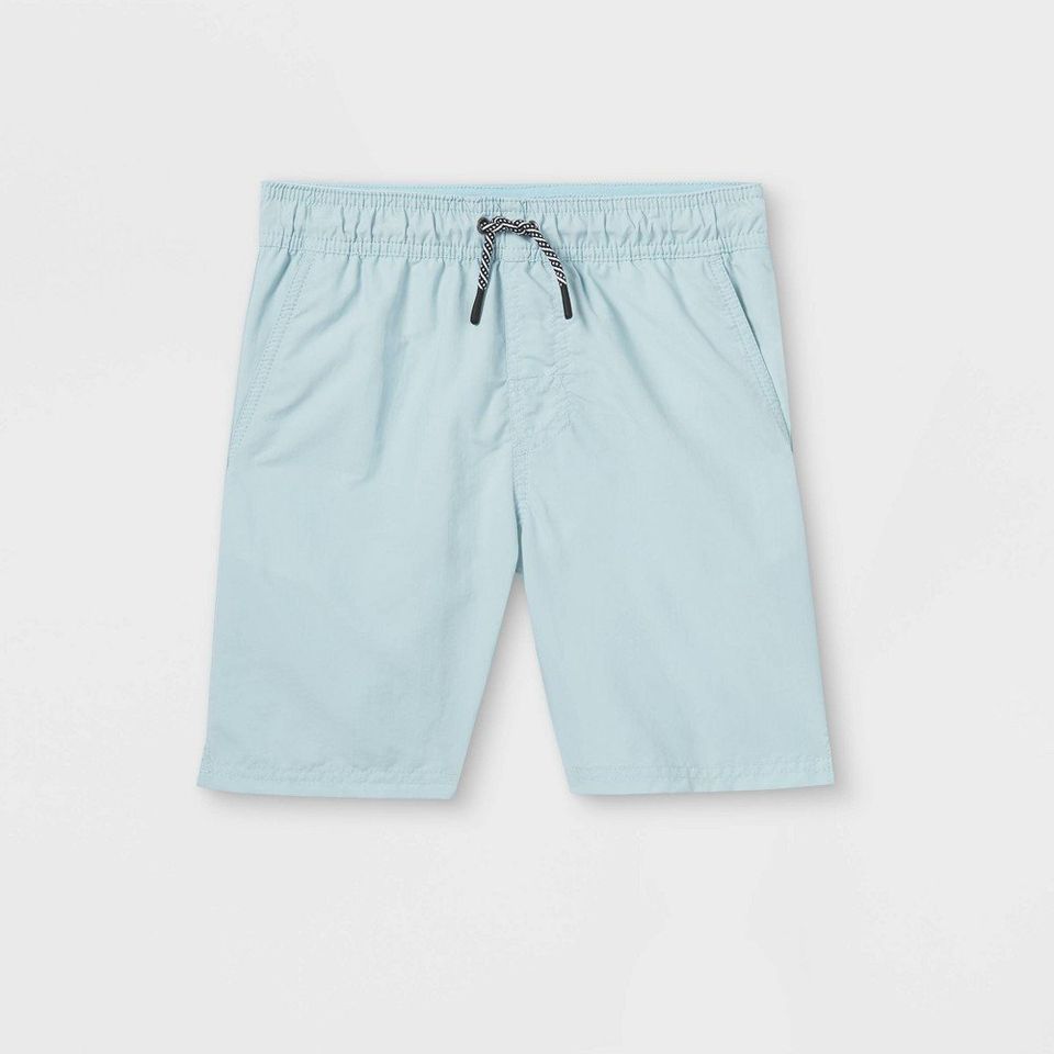 plusBoys' Solid Swim Trunks - art class Blue L Husky