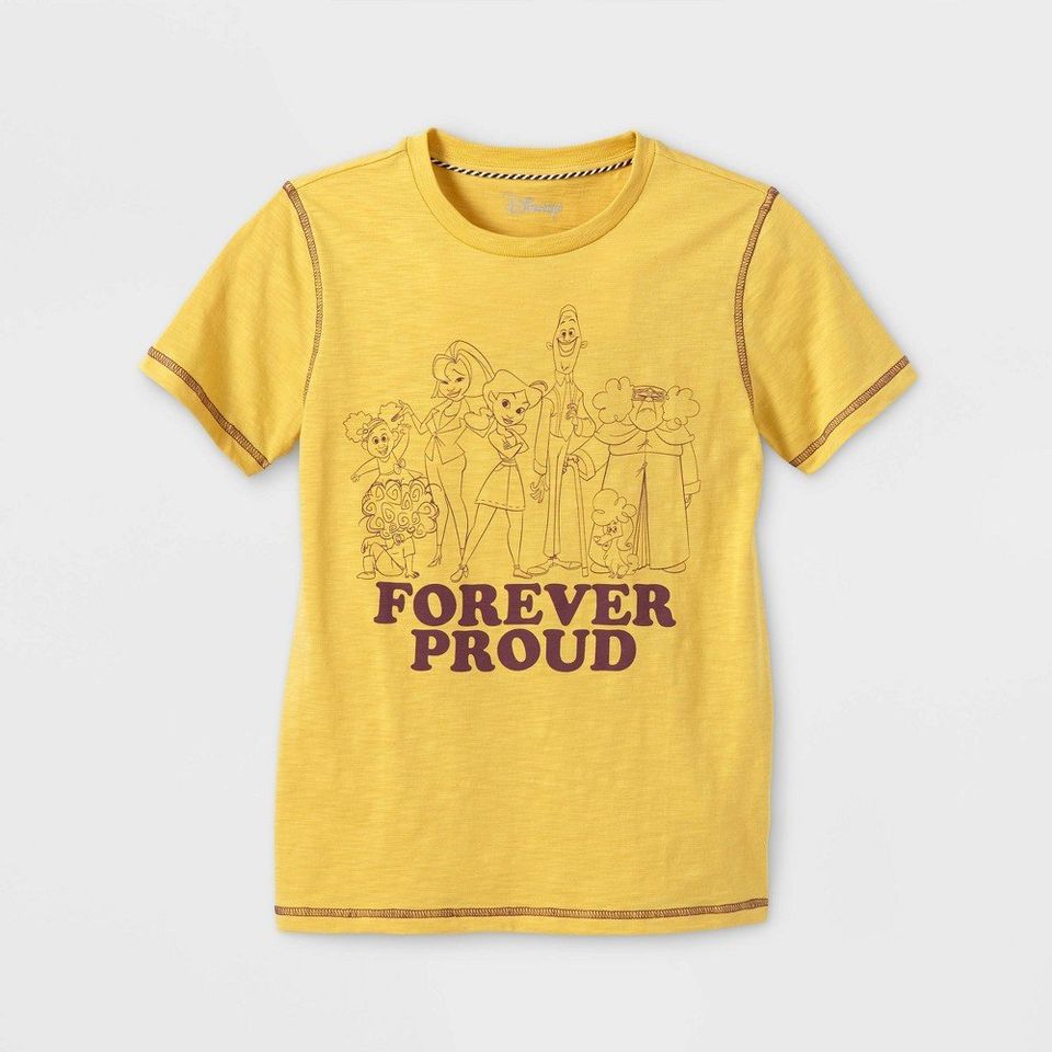 Boys' Disney Proud Family Forever Proud Short Sleeve Graphic T-Shirt - Gold