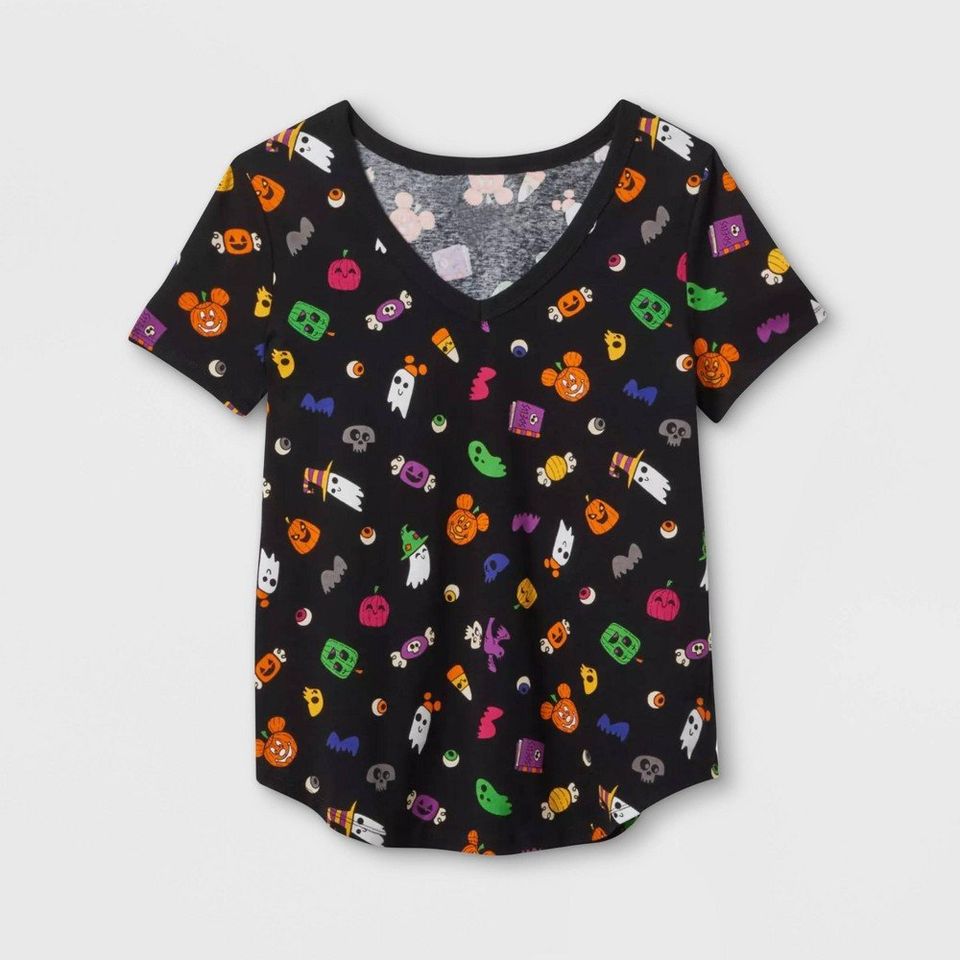 Women's Disney Mickey Mouse Halloween Short Sleeve Graphic T-Shirt