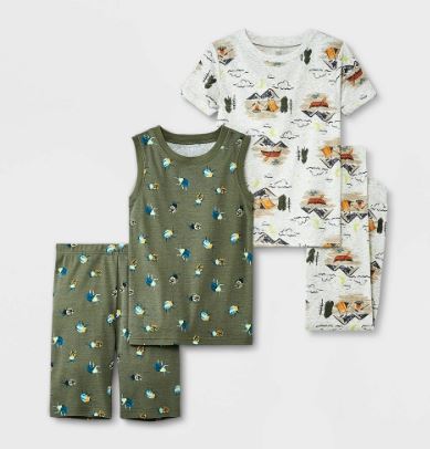 Carter's Just One You® Boys' 4pc Mountains Pajama Set