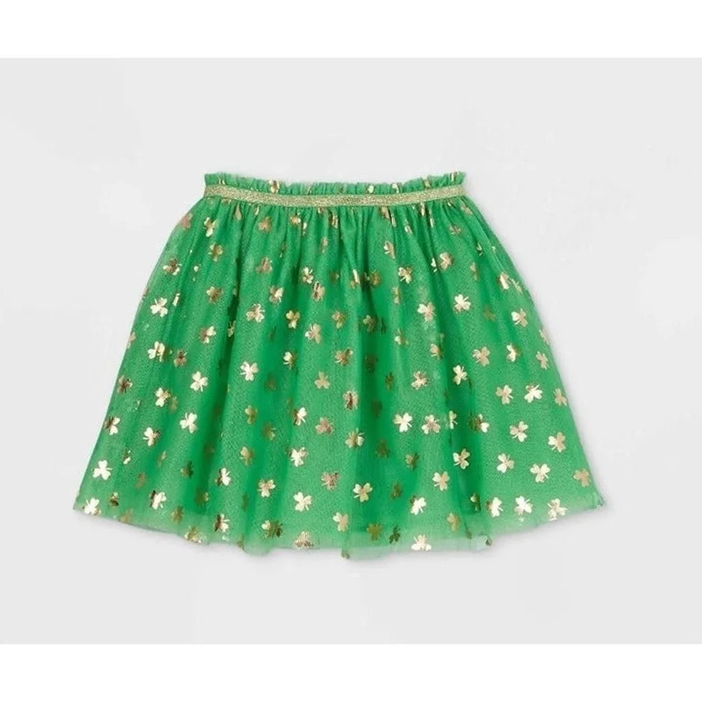 Girls' St. Patrick's Day Tutu Skirt - Cat & Jack™ Green XXL (18)