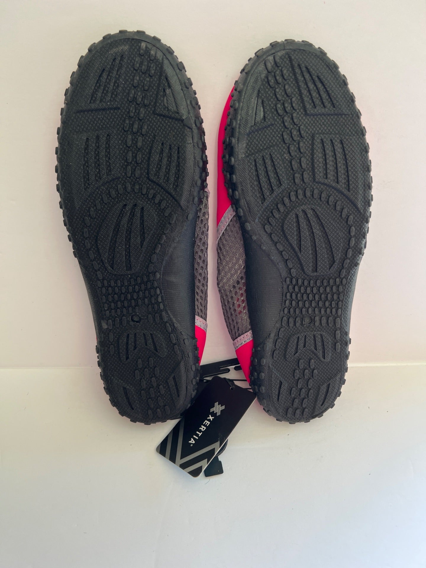 Aqua Shoes with Drawstring - Pink/Black - Size M (7/8) (Retail Price $24)