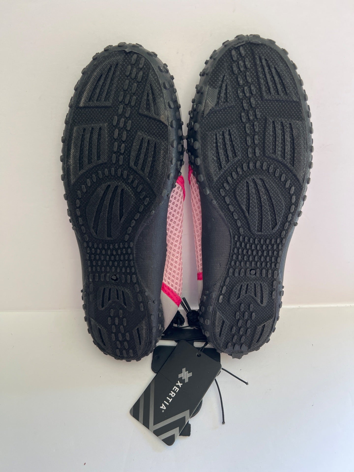 Aqua Shoes with Drawstring - Grey/Pink - Size S (5/6) (Retail Price $24)