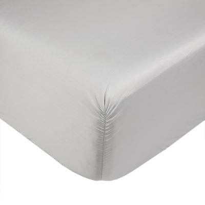 Nestwell Cotton Sateen 400-Thread-Count Full Fitted Sheet in Lunar Rock (Retail Price $35)