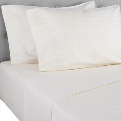 Nestwell Pima Cotton 500-Thread-Count Twin Sheet Set in Birch Stripe (Retail Price $85)