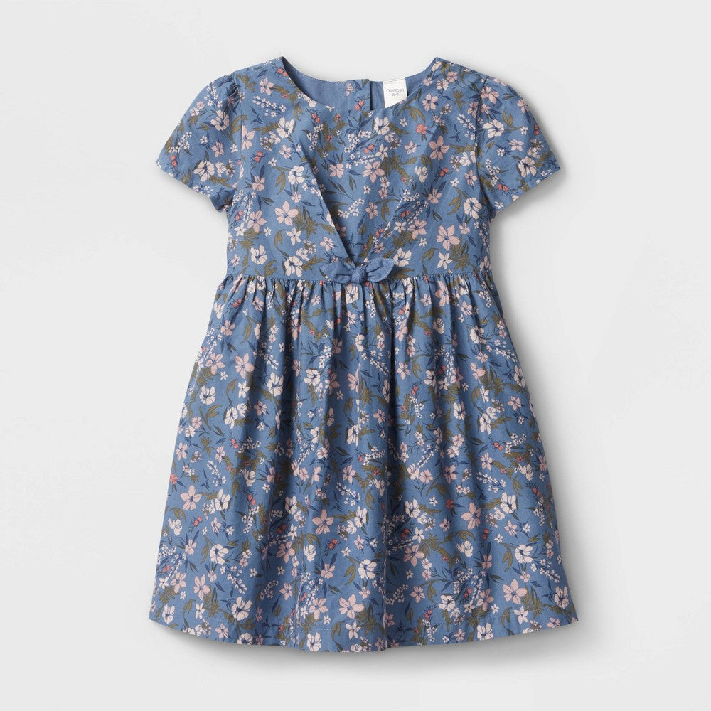 OshKosh B'gosh Toddler Girls' Floral Short Sleeve Dress - 18M