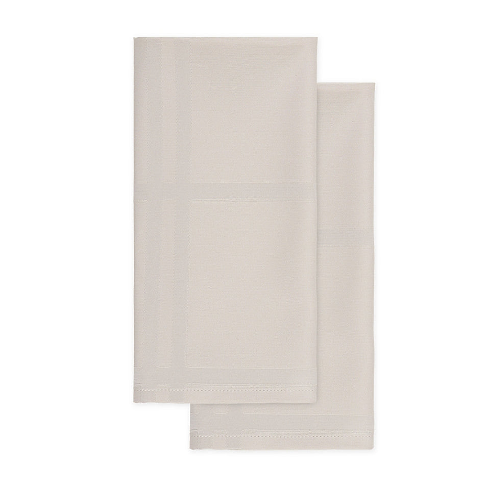 Simply Essential Solid Windowpane Napkins in Sand (Set of 2) (Retail Price $10)