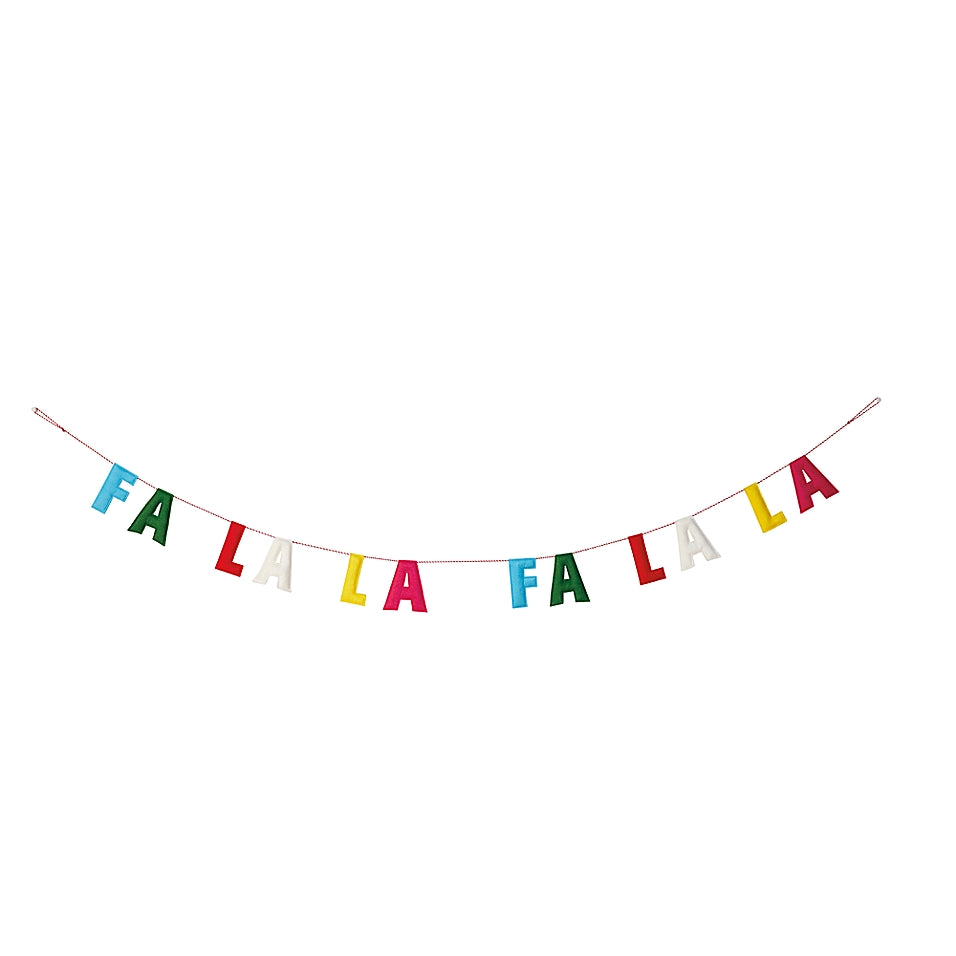 H for Happy Bright Fa La La Banner