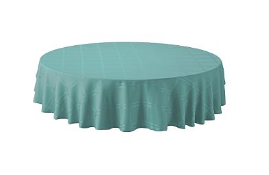 Simply Essential Solid Windowpane 70-Inch Round Tablecloth