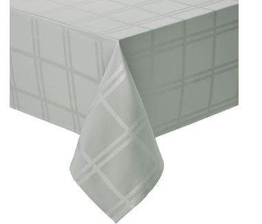 Simply Essential Solid Windowpane 60-Inch X 140-Inch Oblong Tablecloth