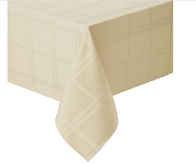 Simply Essential Solid Windowpane 52-Inch Square Tablecloth