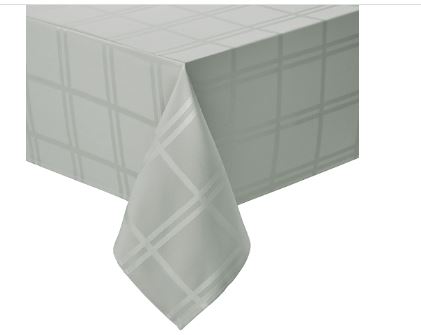 Simply Essential Solid Windowpane 52-Inch Square Tablecloth