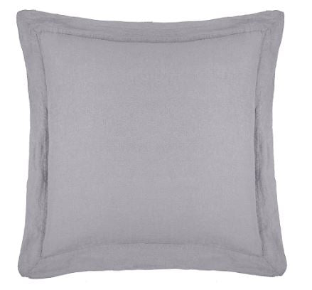 The Threadery Linen Euro Pillow Sham in Quiet Shade (one sham)