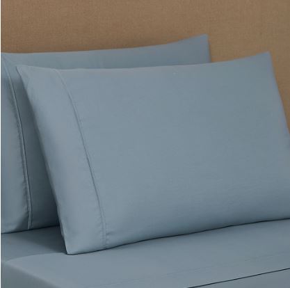 The Threadery 1000-Thread-Count Pima Cotton Standard Pillowcases in Quarry (Set of 2)