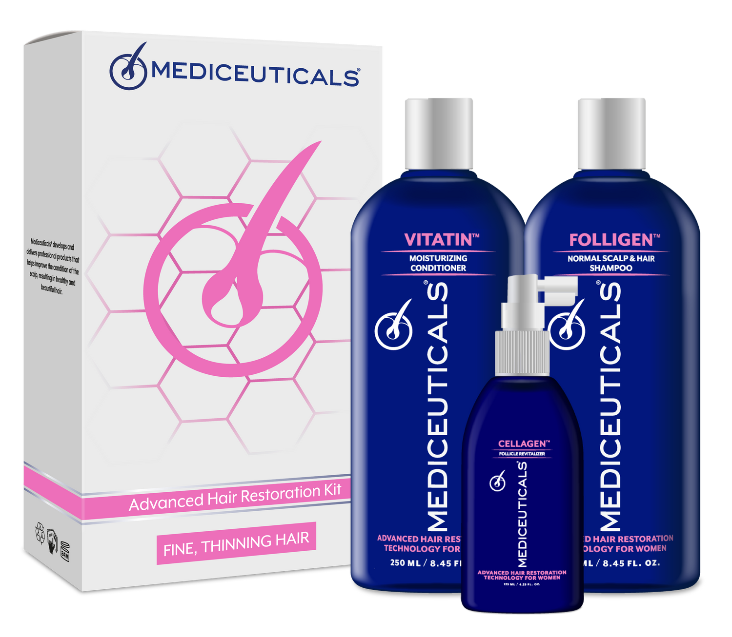 For Women Kit Dry  3pc  (Saturate 250 ml - Cellagen 125 ml - Vitatin 250 ml)