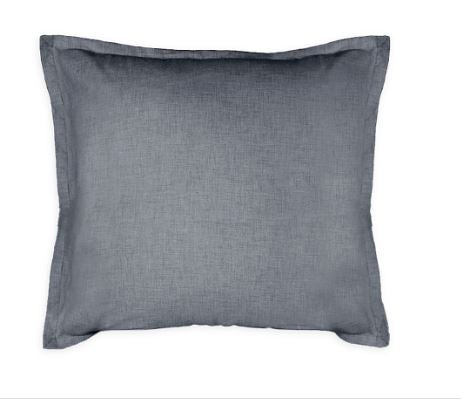 The Threadery Cotton Cashmere European Pillow Sham in Charcoal