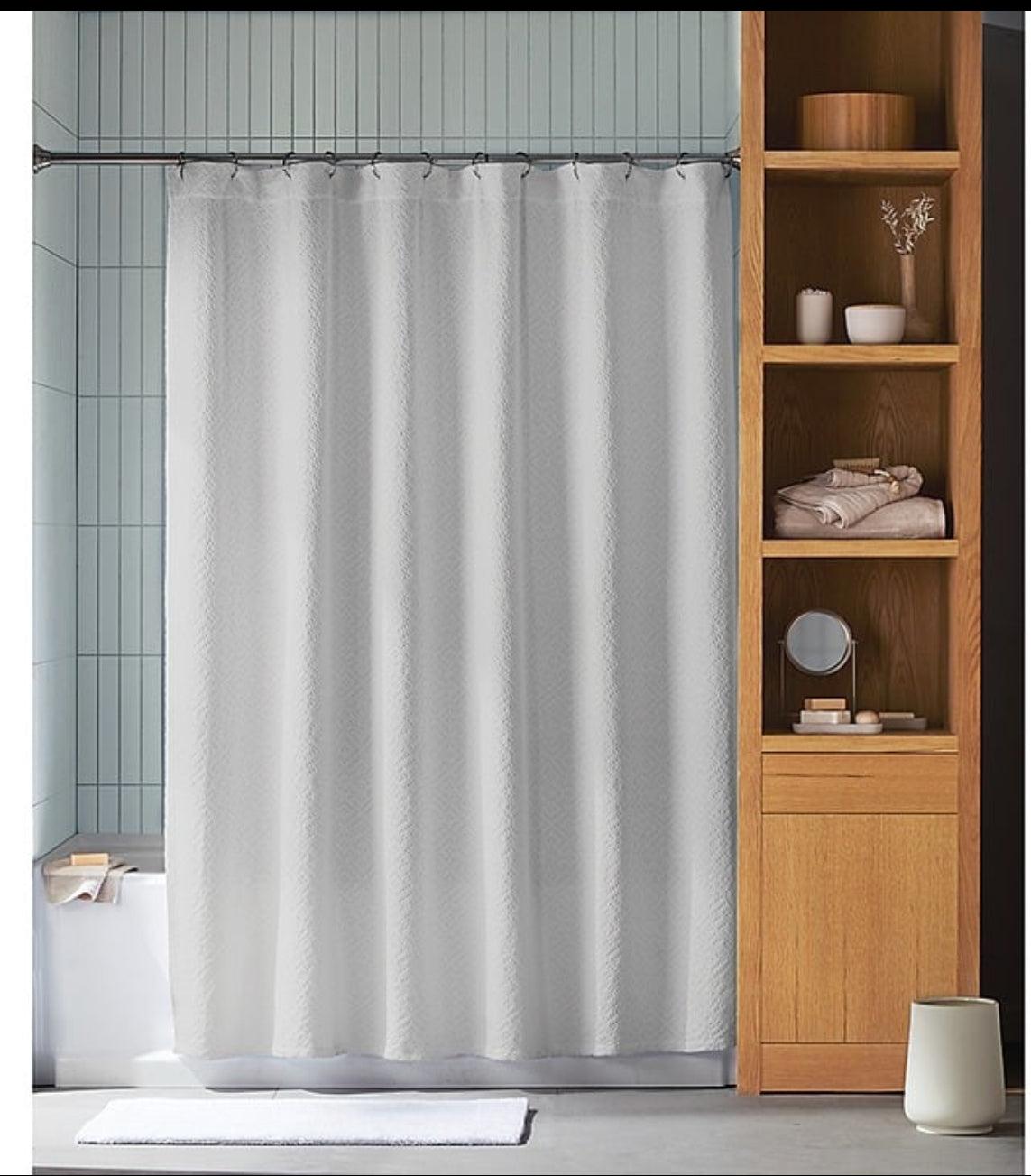 Haven 72" X 72" Diamond Shower Curtain in Lunar Rock (Retail Price $40)