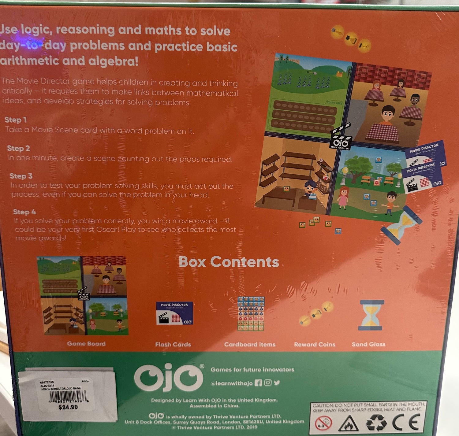 OjO Movie Director Math Board Game for Kids - STEM Learning Toy (Age 5 Years and up)